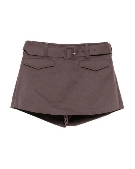 Self-Portrait Purple Belted Skort