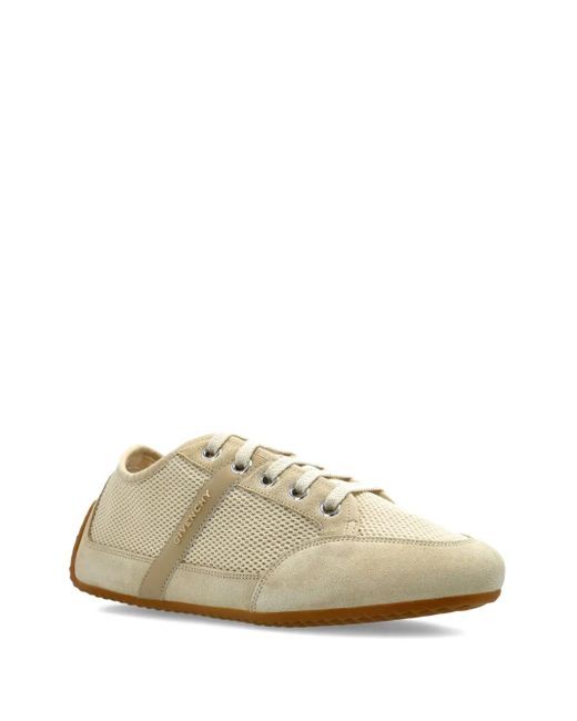 Givenchy White Mesh Suede Sneakers