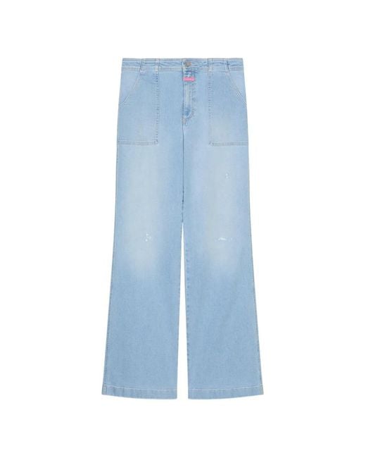 Closed Blue Aria Panelled Jeans