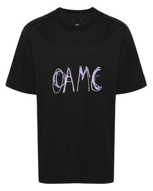 OAMC T-Shirt mit Logo-Print in Black für Herren