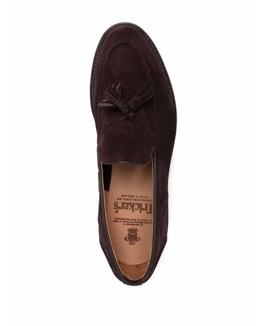 Tricker's Brown Tassel-Detail Loafers for men