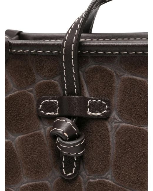 Gianni Chiarini Marcella Joy Kleine Schoudertas Met Krokodillen-Reliëf En Handgreep in het Black
