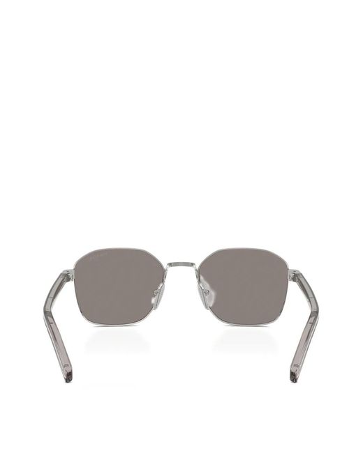 Prada Gray Square-Frame Sunglasses for men