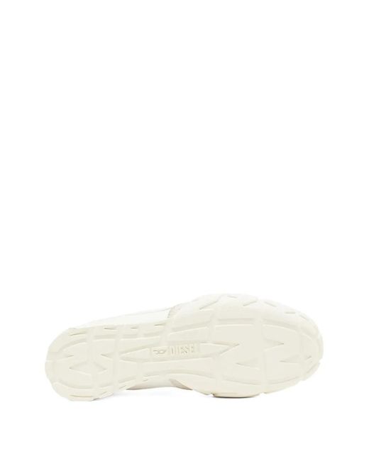 DIESEL White S-Pagodha Slip-On Sneakers