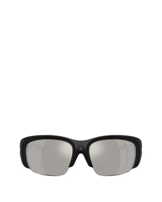 DIESEL Gray Wrap-Around Shape Sunglasses