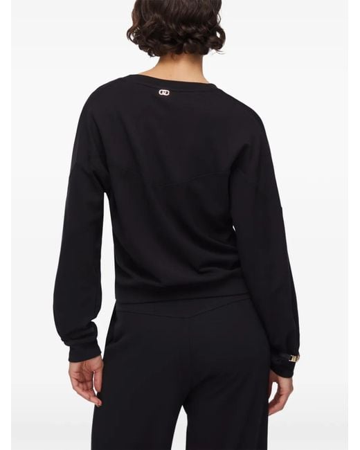 Liu Jo Black V-Neck Sweater