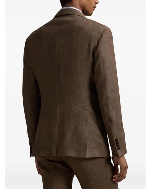 Polo Ralph Lauren Brown Linen Blazer for men