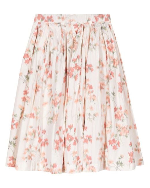 Casey Casey Pink Double Rideau Pleated Skirt
