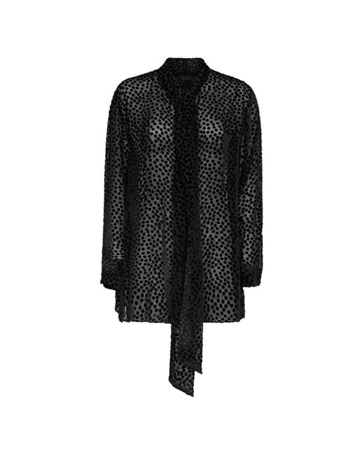 Gianluca Capannolo Black Polka-Dot Shirt