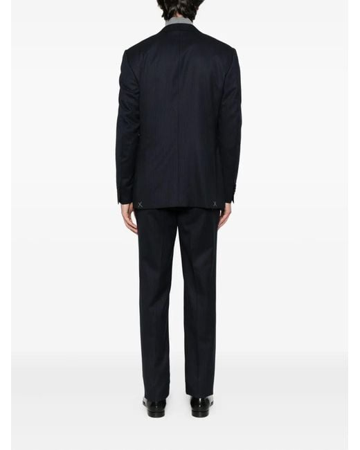 Canali Black Pinstripe Suit for men