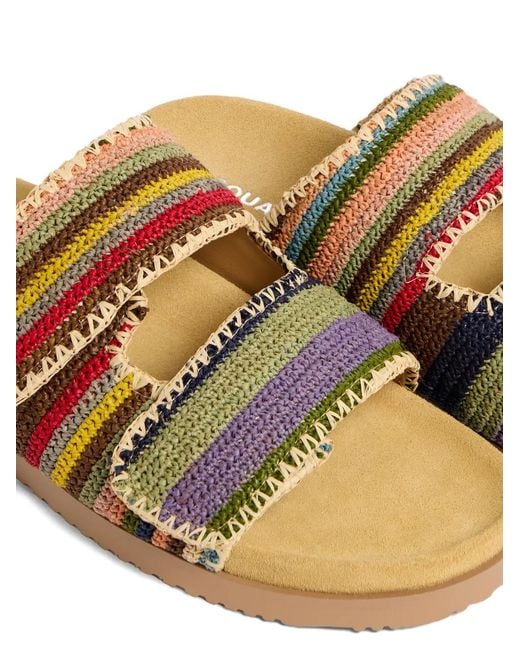 DSquared² Multicolored Woven Slide Sandals for men