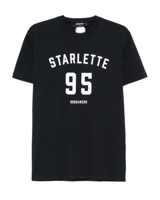 メンズ DSquared² プリント Tシャツ Black