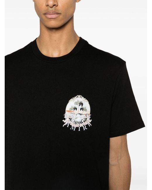Camiseta con estampado Cherub Amiri de hombre de color Black