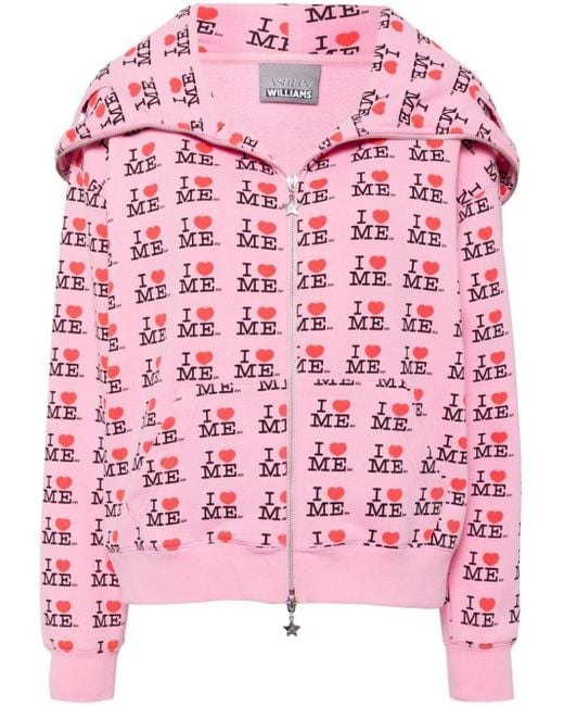 Ashley Williams I Heart Me Zipped Hoodie in Pink | Lyst Ashley Williams I Heart Me Zipped Hoodie in Pink | Lyst