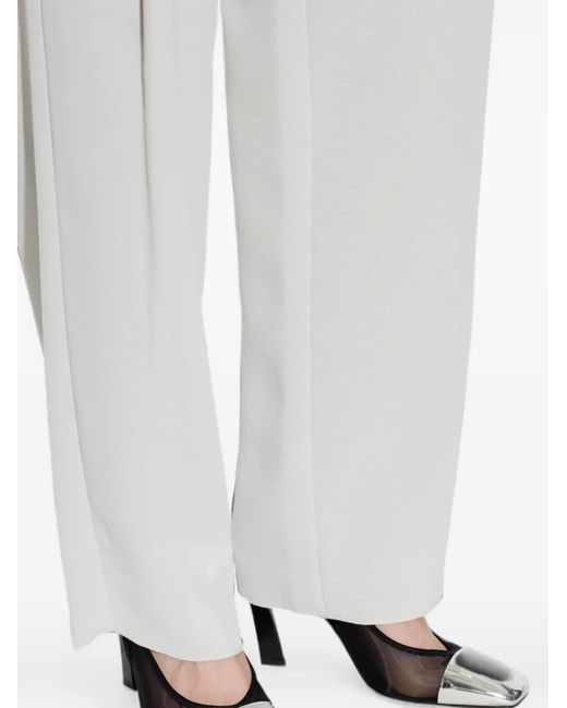 Emporio Armani Black Mesh-Panelled Cap-Toe Pumps