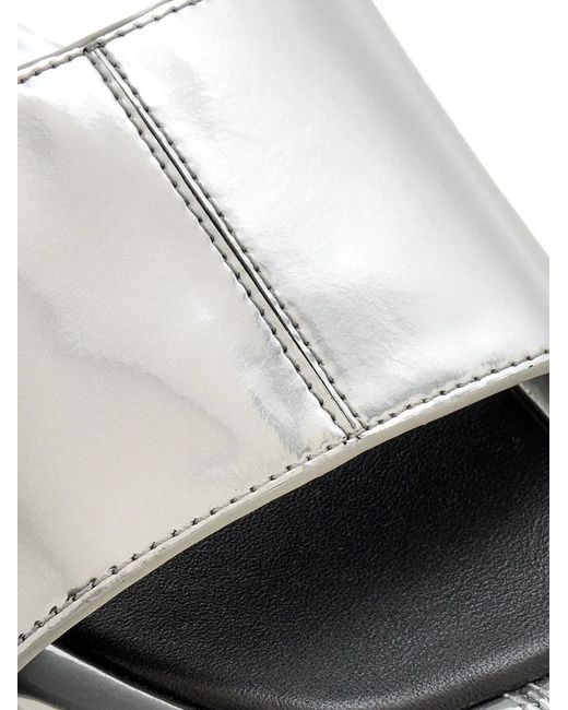 Vince White Valeria Square-Toe Sandals