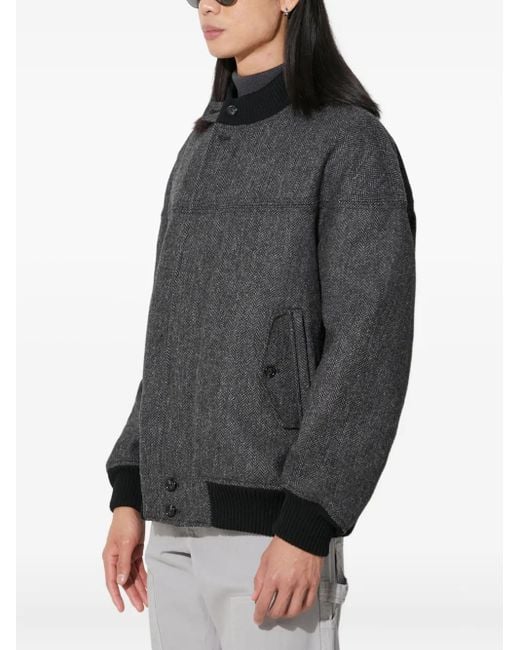 Baracuta Gray G9 Herringbone Bomber Jacket