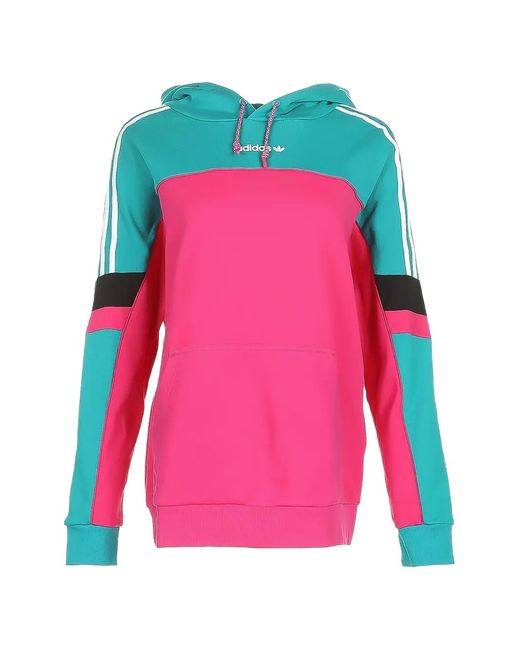 Adidas Pink Boyfriend Colourblock Hoodie