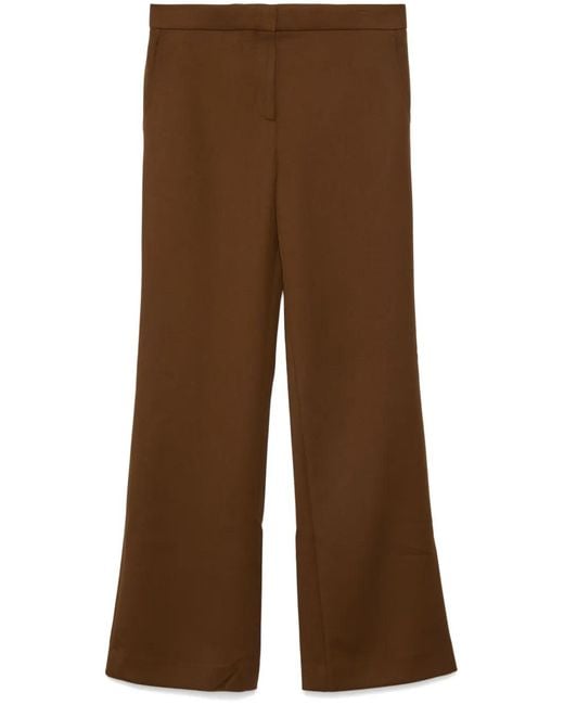 Tory Burch Brown Wool Trousers