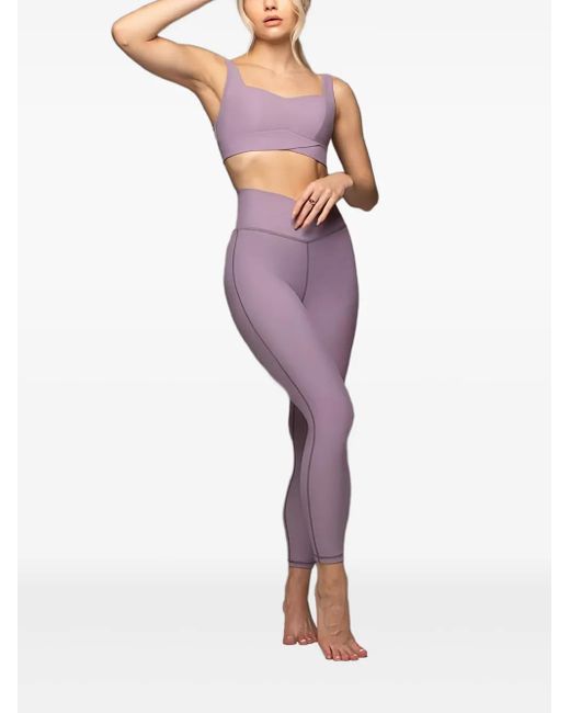 Michi Purple Volta Longline Bra