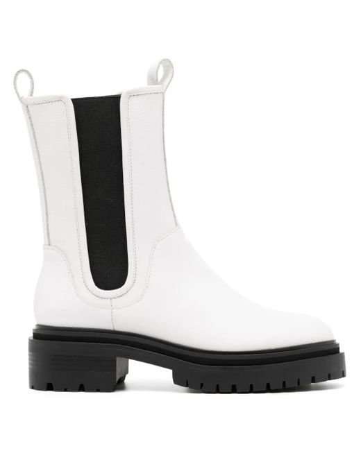 Senso White Pandora Leather Boots
