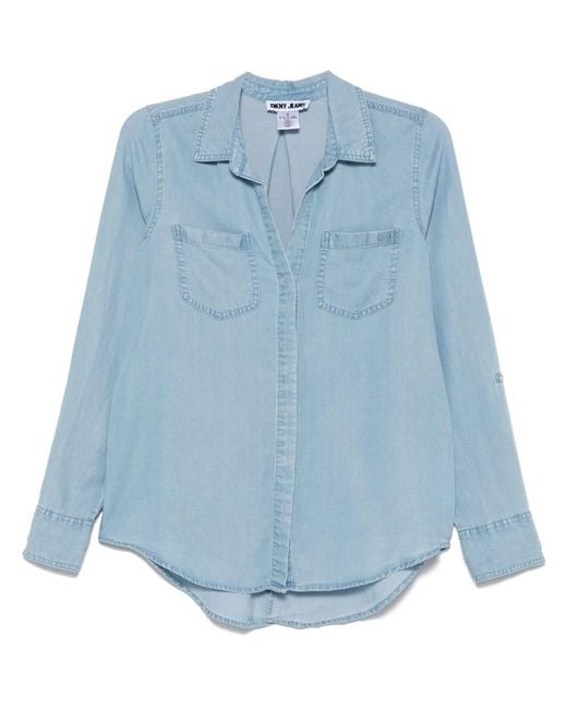 DKNY Blue Chambray Shirt
