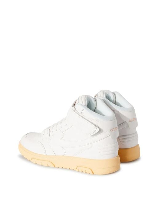 Off-White c/o Virgil Abloh White Out Of Office Mid-Top Sneakers