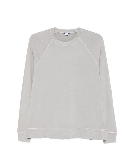 James Perse White Raglan-Sleeve Sweater
