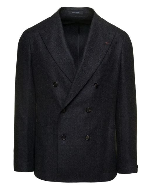 メンズ Tagliatore ダブルジャケット Black