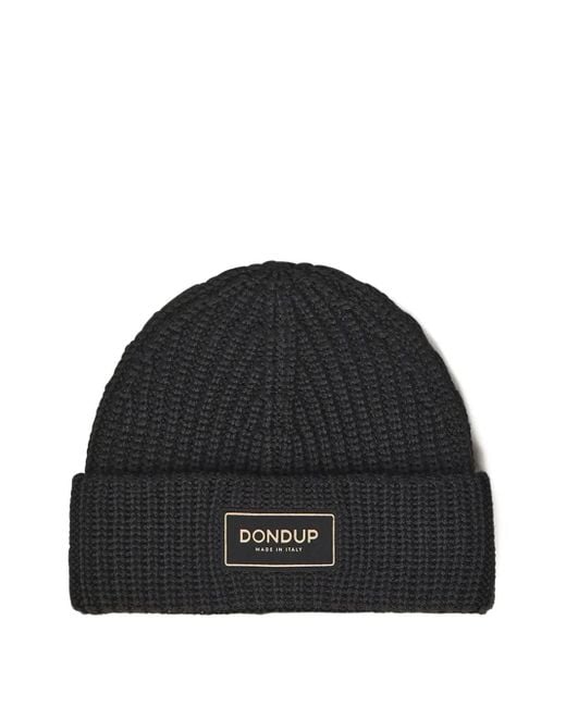 Dondup Mütze Mit Logo-Patch in Black für Herren