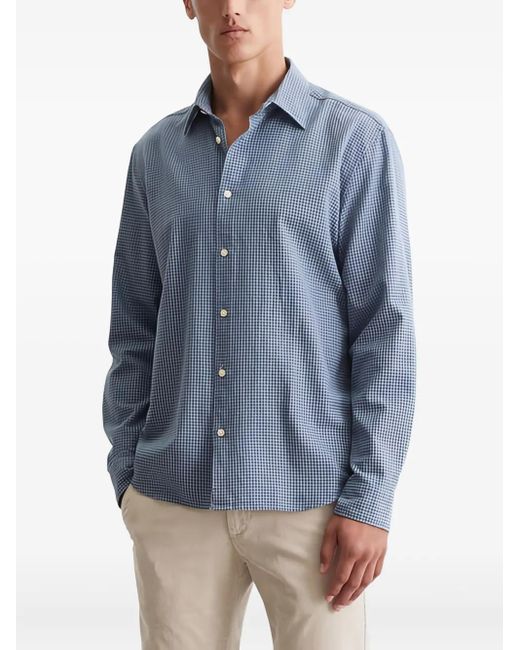Marc O' Polo Blue Checked Button-Up Shirt for men