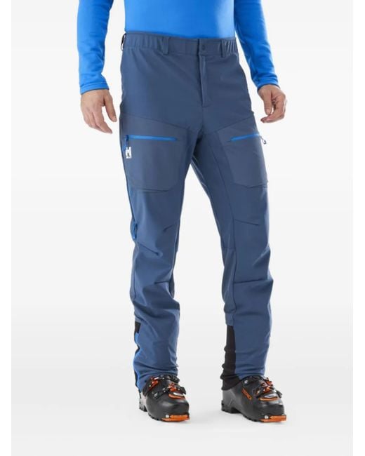 Pascal Millet Blue Logo-Print Trousers