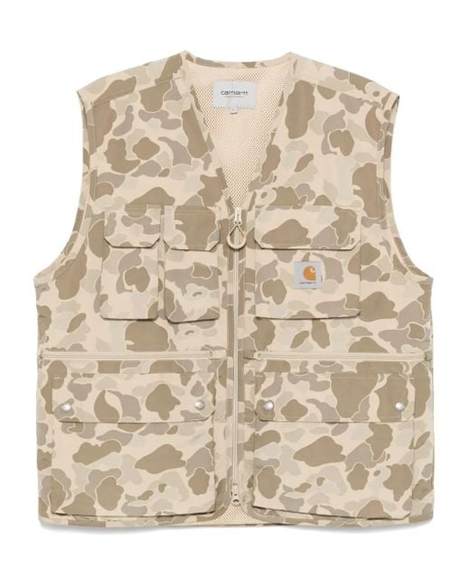 メンズ Carhartt Irwin ベスト Natural