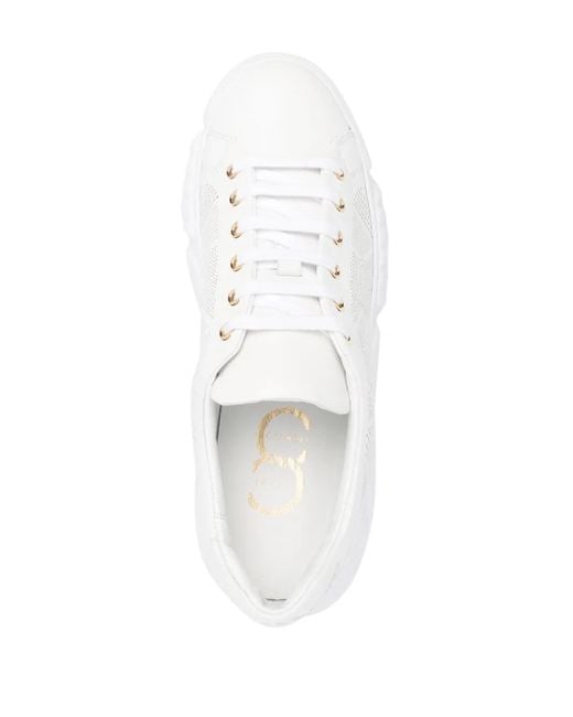 Baskets À Lacets Casadei en coloris White