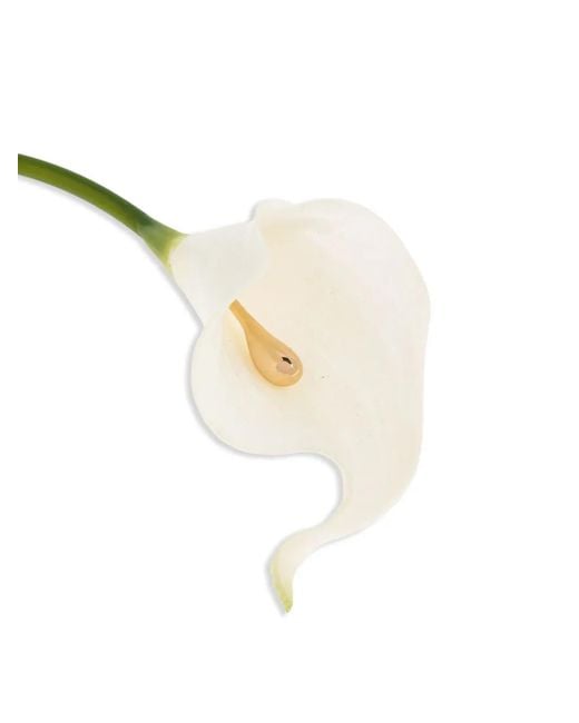 Cult Gaia White Calla Lily Choker Necklace