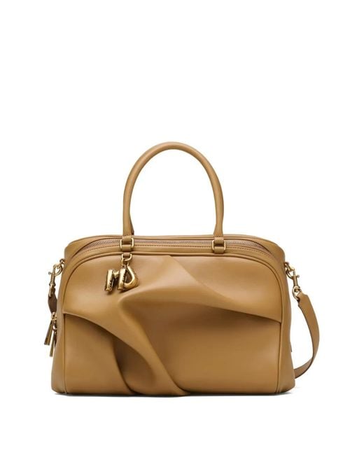 Marc Jacobs Natural Logo-Charm Tote Bag