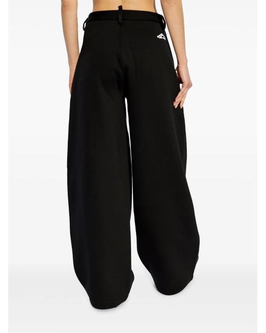 DSquared² Black Icon-Print Trousers