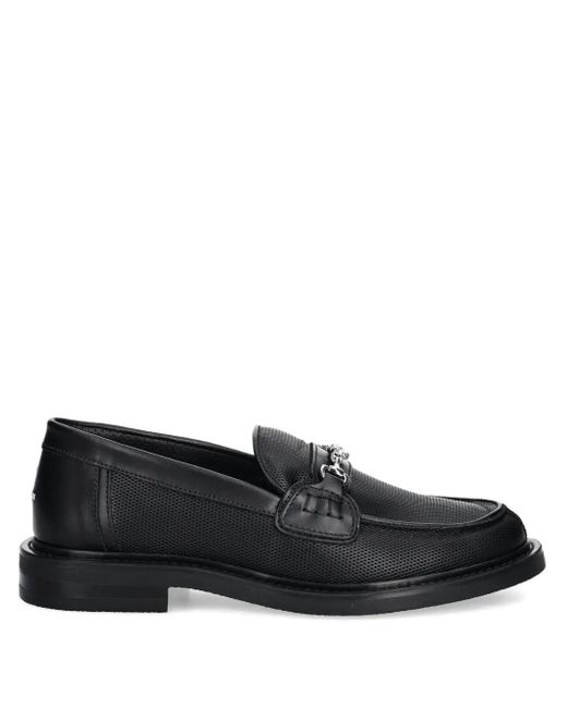 Filling Pieces チェーンディテール ローファー Black
