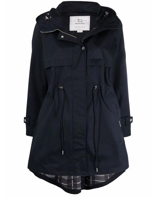 Woolrich Blue Havic Zip-Front Parka Coat