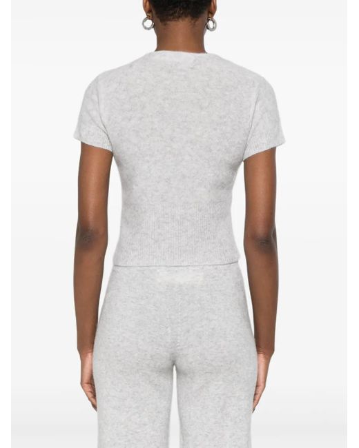 T-Shirt Con Zip di AYA MUSE in White