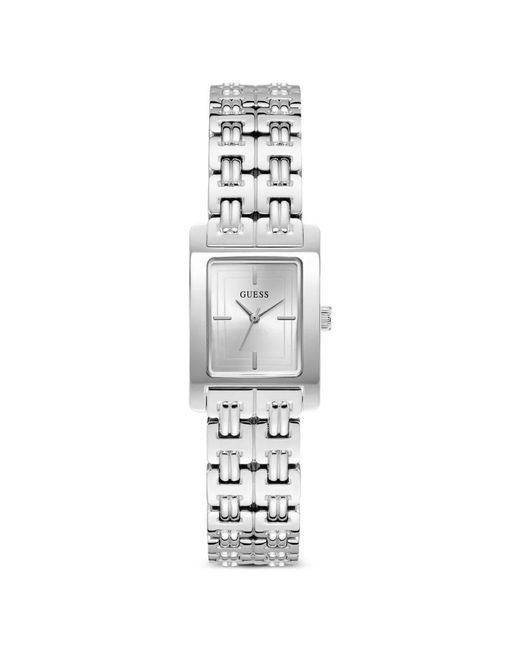 Guess White Cove Rectangular-Face 23Mm Watch