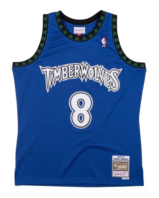 Mitchell & Ness Blue Swingman Jersey "Nba Minnesota Timberwolves 2003 Latrell Sprewell" T-Shirt for men