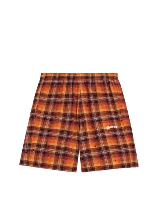Barrow Red Logo Shorts for men