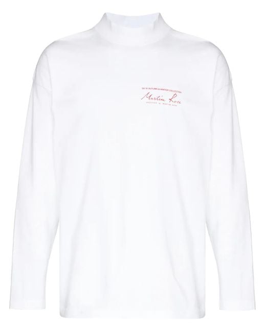 Martine Rose Oberteil Mit Logo-Print in White für Herren