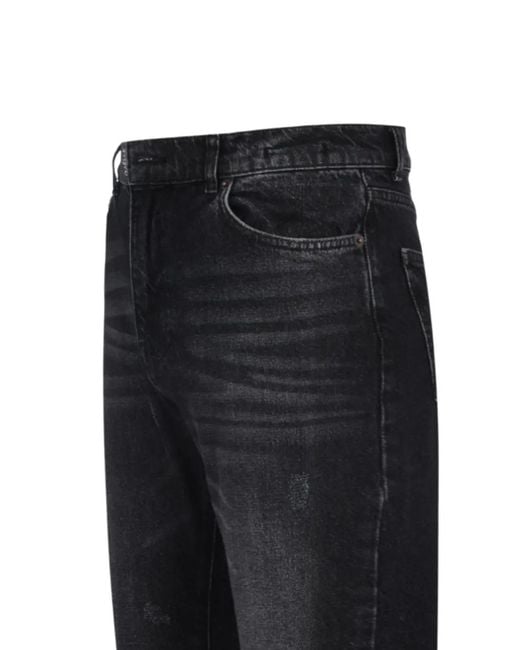 Gaelle Paris Black Denim Trousers for men
