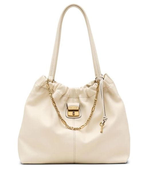Marc Jacobs Natural The Cristina Chain-Embellished Drawstring Tote Bag