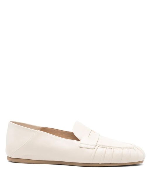 Stuart Weitzman Natural Brooks Loafers