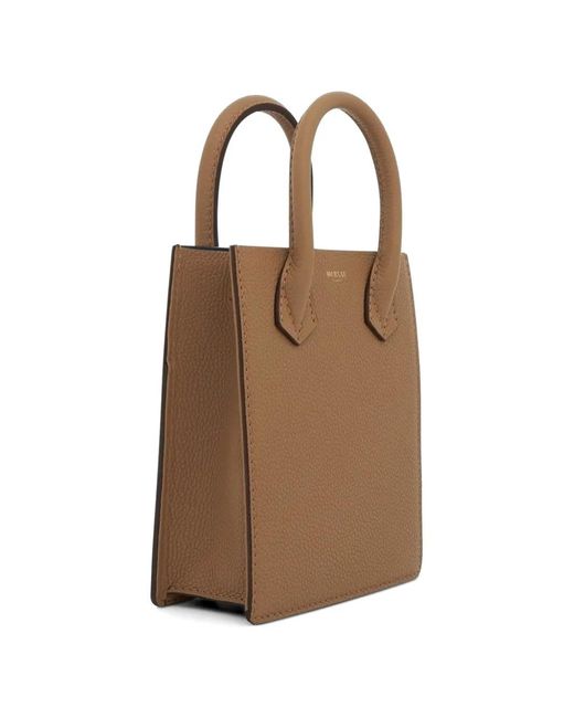 Moreau Brown Suite Xs Leather Tote Bag