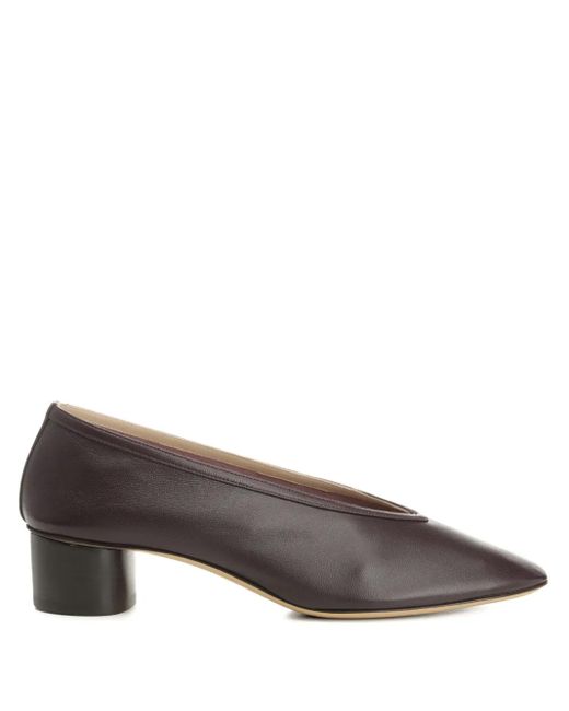 Le Monde Beryl Brown Block-Heel Pumps