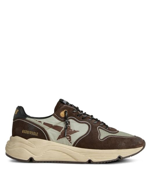 Golden Goose Deluxe Brand Brown Running Sole Suede Sneakers for men